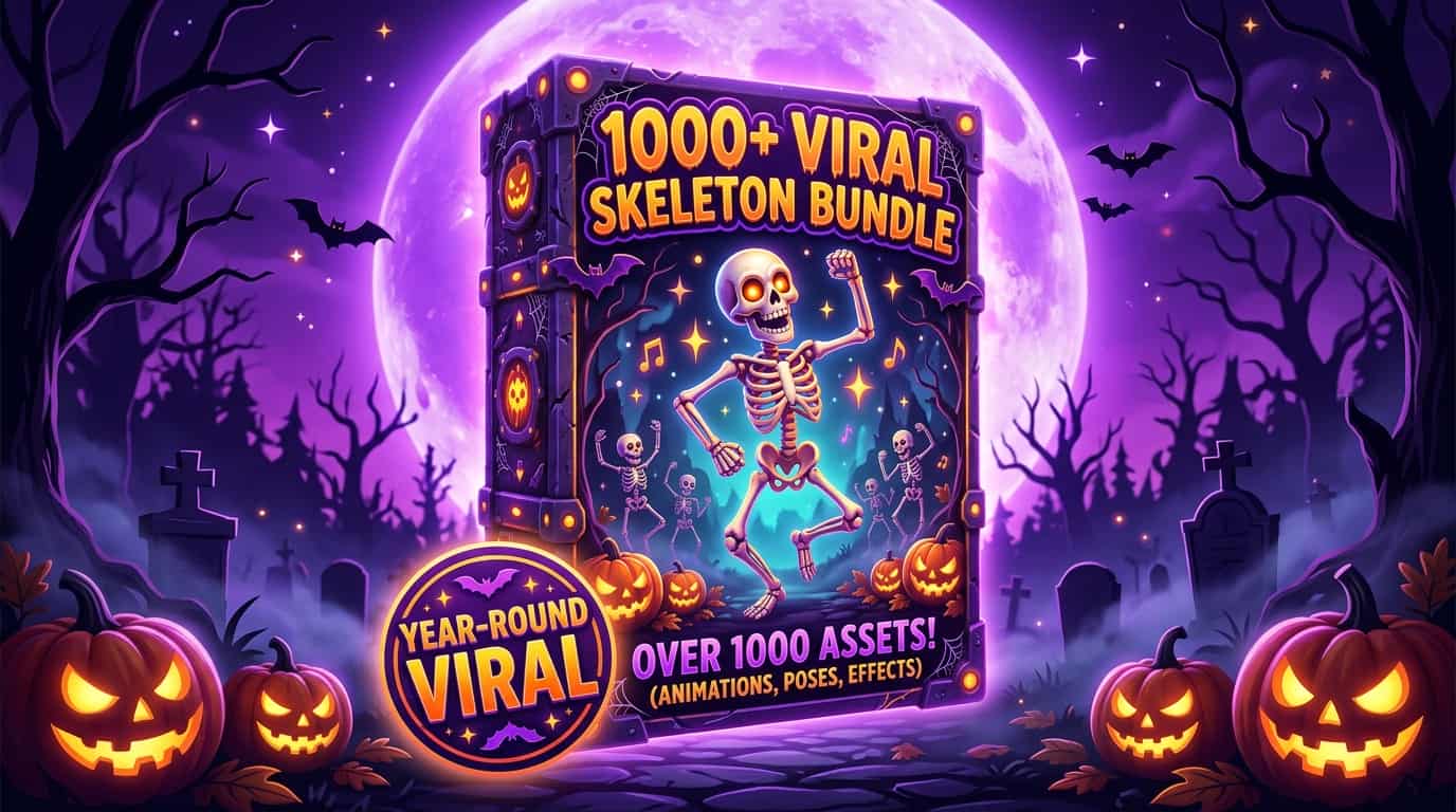 Viral Skeleton Bundle  (2,000+ Videos)