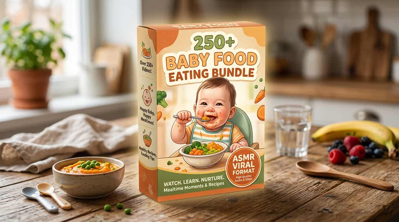 Baby Food Eating Bundle  (250+ Videos)